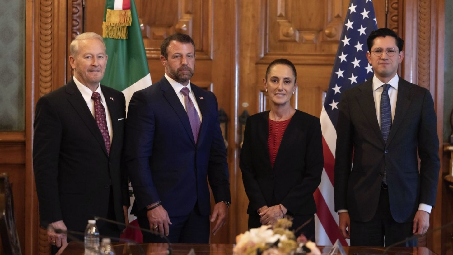 Sheinbaum recibe a Markwayne Mullin, Secretario del Departamento de Seguridad Interior de EU: “seguiremos colaborando”