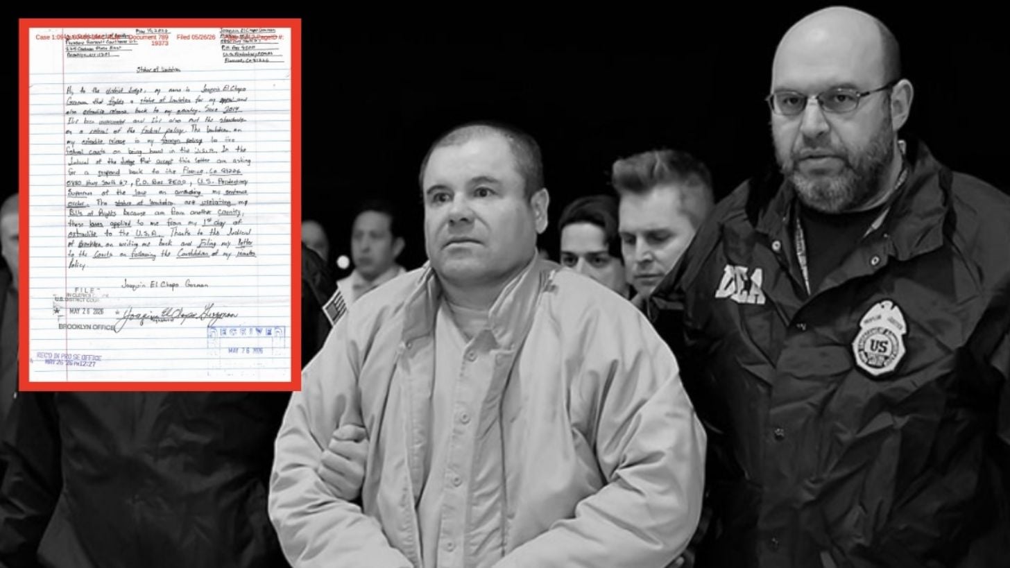 Filtran nueva CARTA de Joaquín ‘El Chapo’ Guzmán en la que pide su LIBERACIÓN por extradición a México