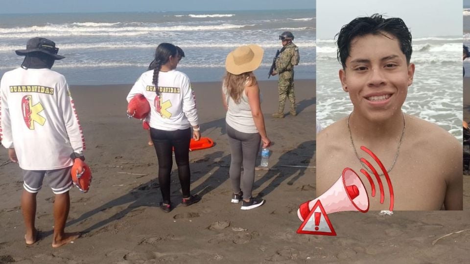 Ángel Alberto, del Estado de México, suma 5 días desaparecido en playas de Tecolutla