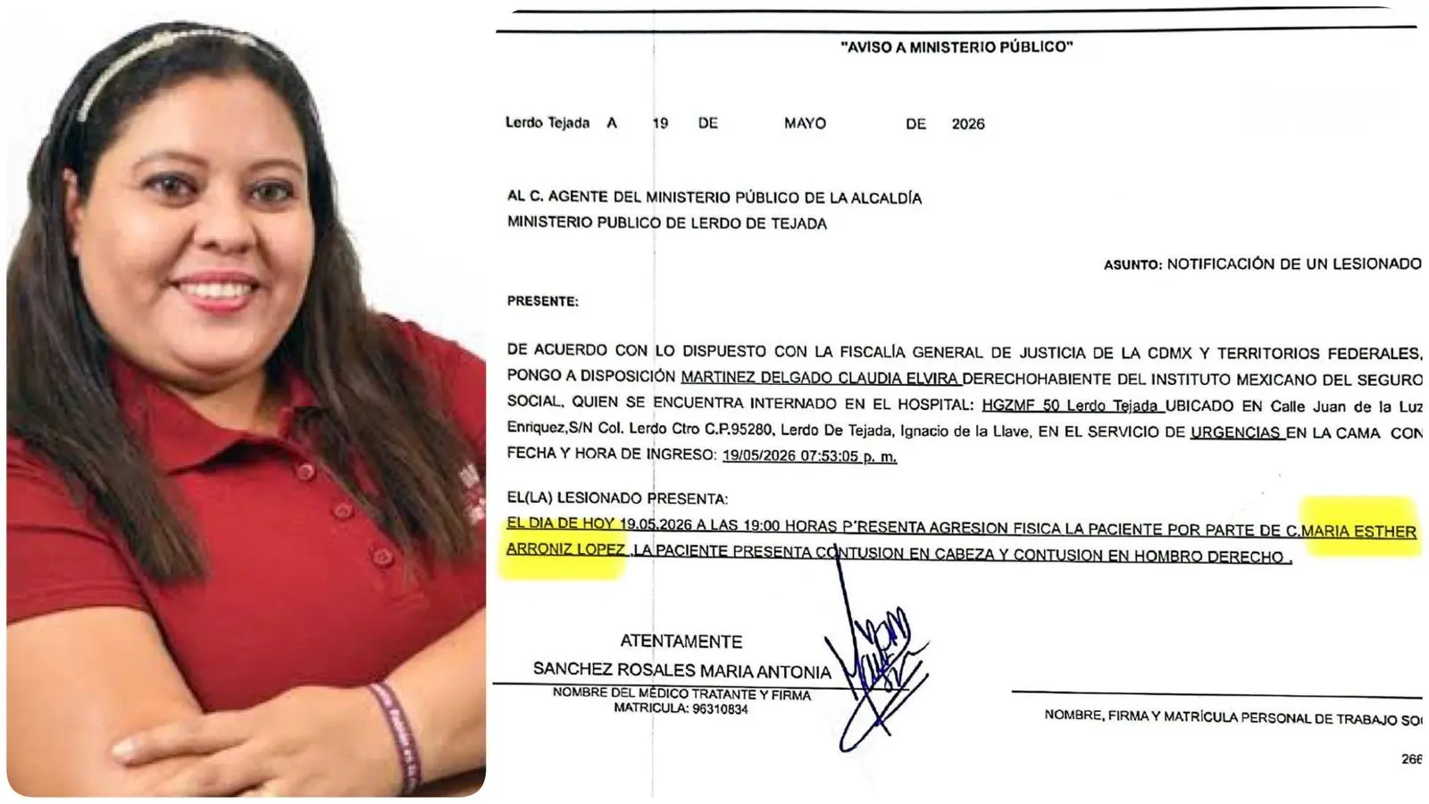 Exalcaldesa de Lerdo habría golpeado a mujer; IMSS presunta denuncia
