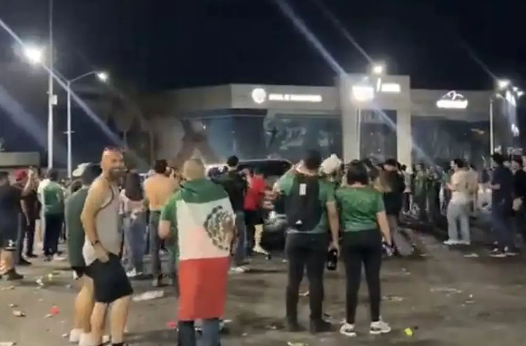 Detenido por atropellar a los aficionados en festejo por triunfo de México