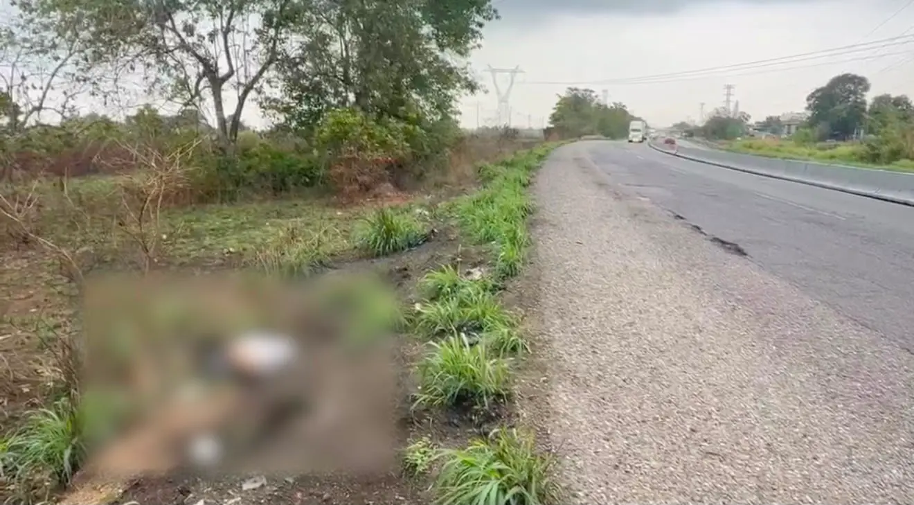 Hallan cuerpo con huellas de violencia junto a autopista en Mina