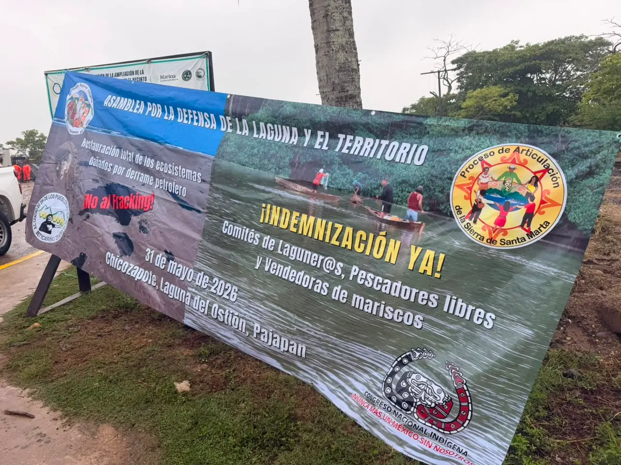 En Sierra de Santa Marta exigen indemnización a Pemex por derrame