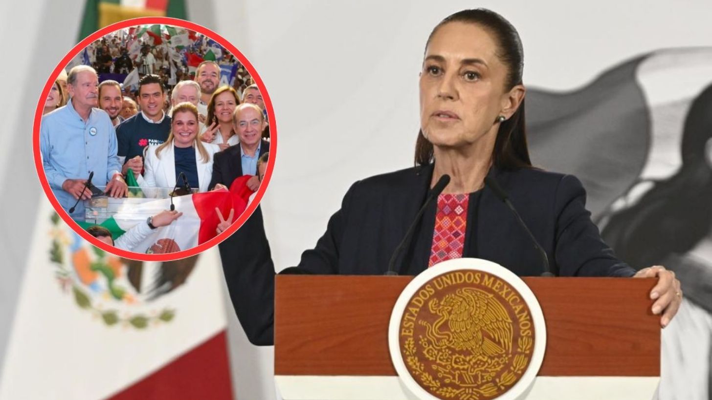 Con reaparición de Fox y Calderón, Sheinbaum cuestiona cuáles son los nuevos cuadros de la derecha