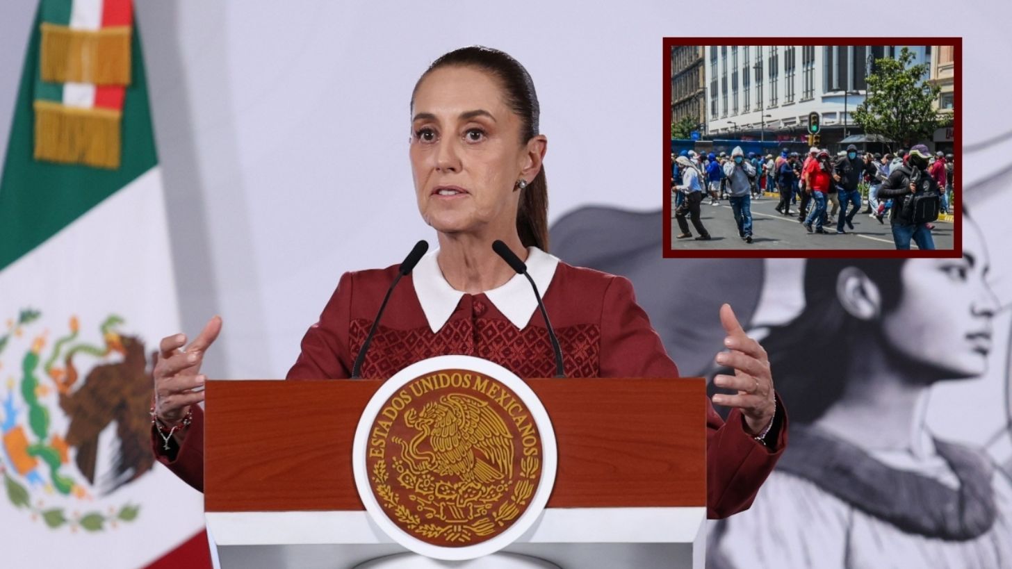 Sheinbaum señala que hubo “mucha provocación” en protesta de la CNTE: “No creo que sean maestros”