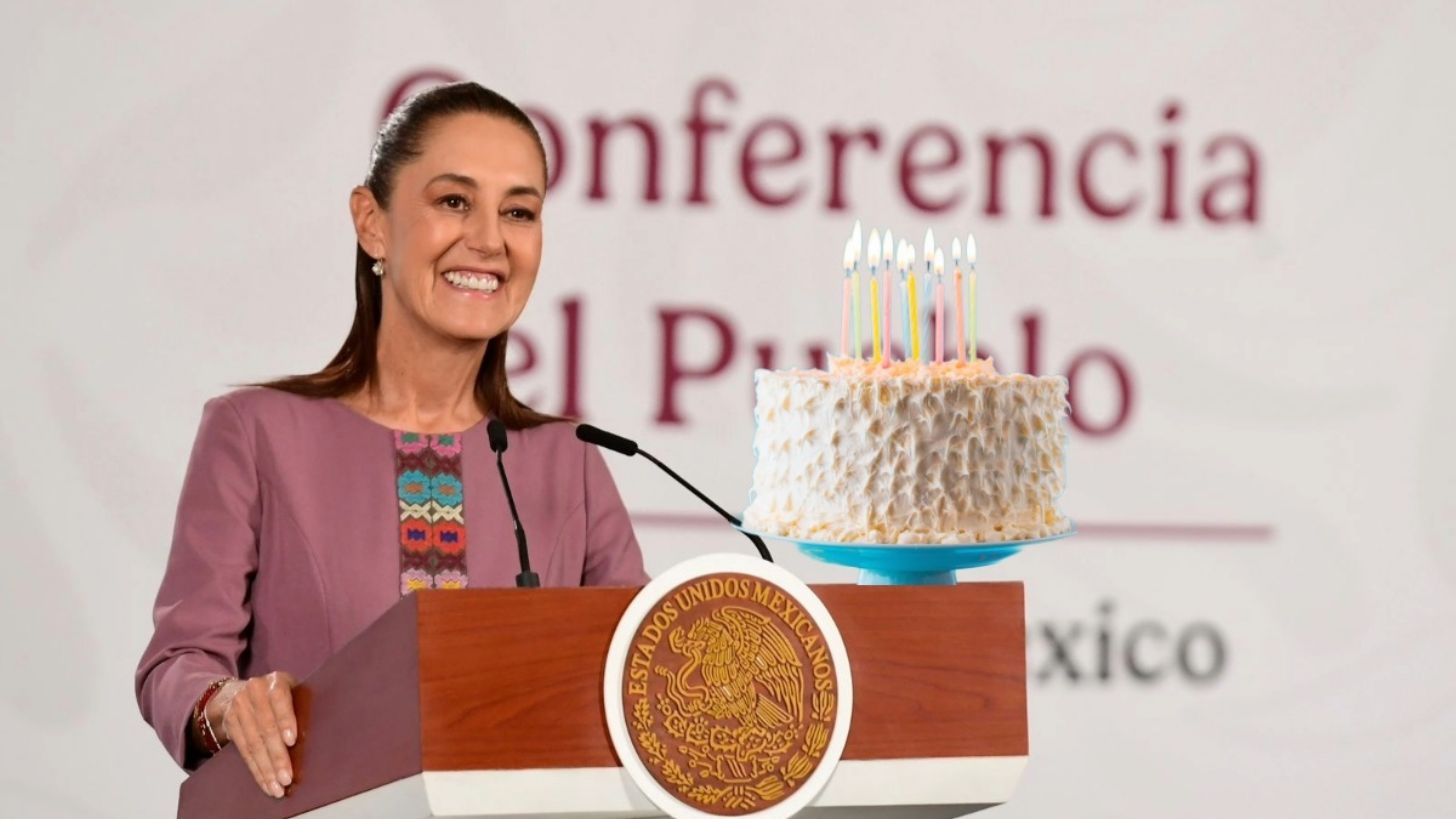 Sheinbaum celebra su cumpleaños 64 y la reciben con las Mañanitas