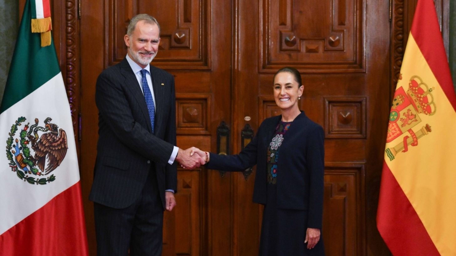 Claudia Sheinbaum destaca acercamiento con España tras reunión con Rey Felipe VI
