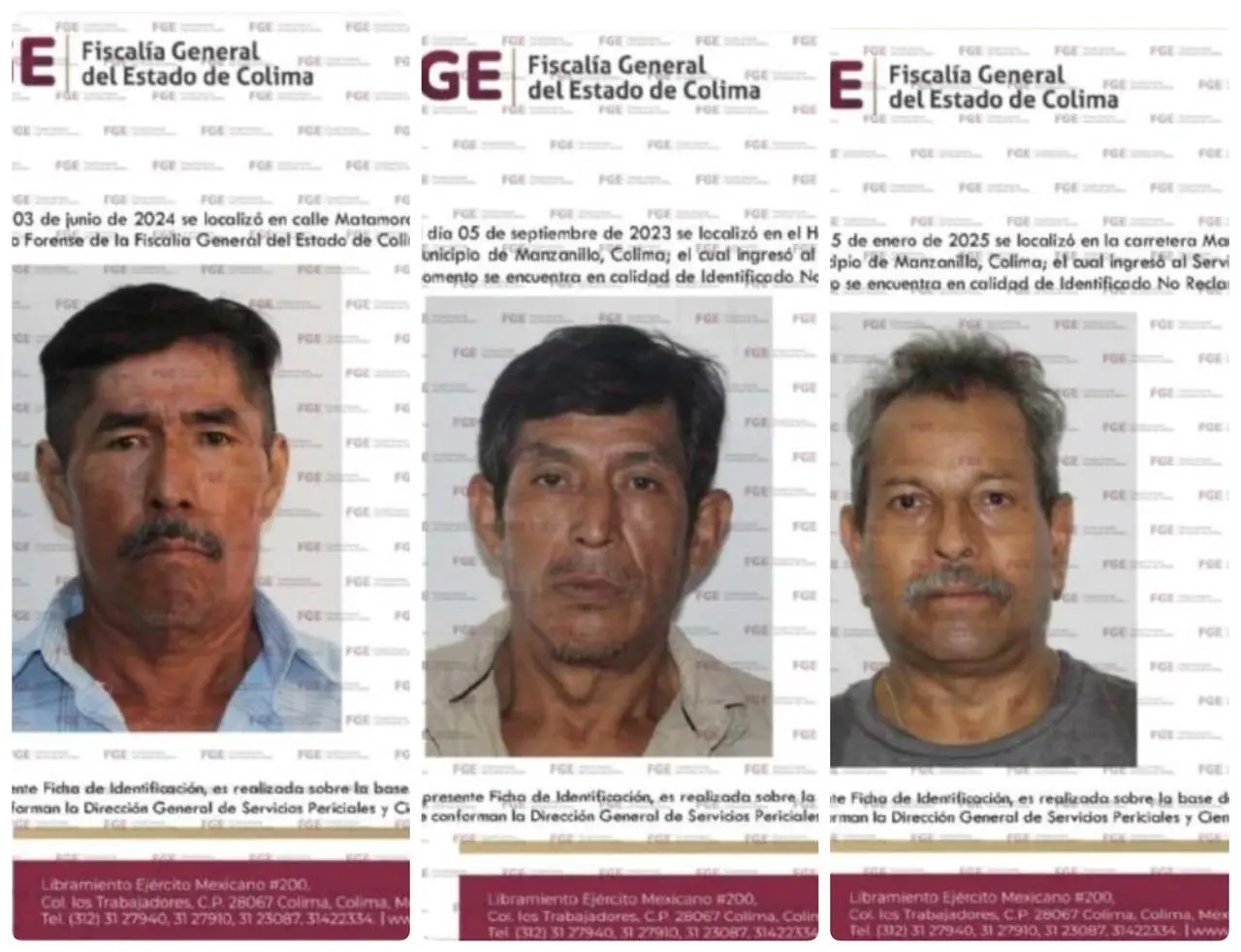 Hallan sin vida a tres veracruzanos en Colima; buscan a familiares
