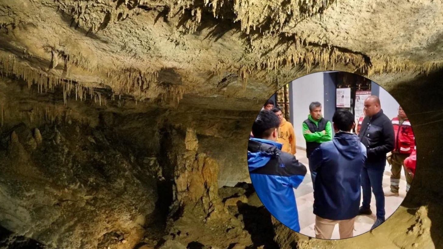 Familia de 6 queda atrapada dentro de Gruta de Cuetzalan en Puebla, 2 personas han sido rescatadas