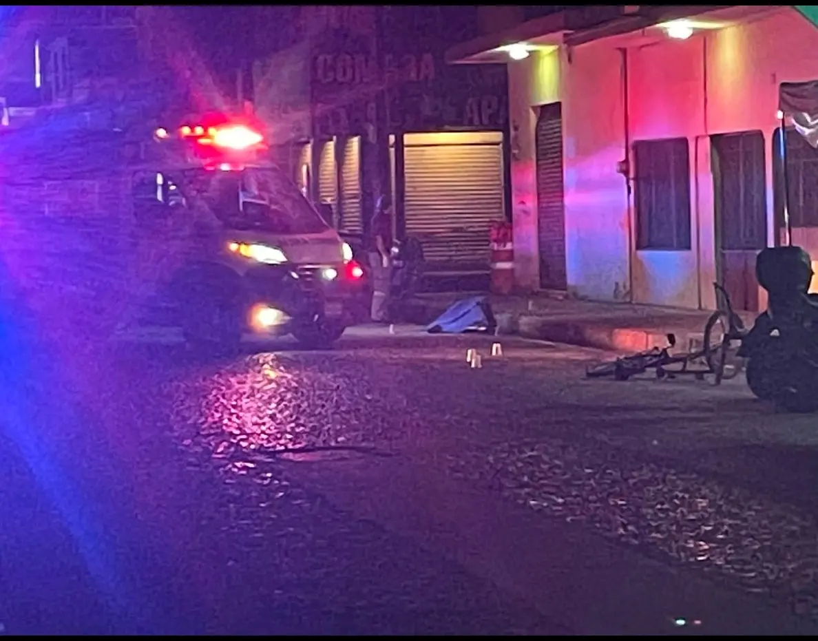 Asesinan a balazos a ciclista en la colonia Tajín de Poza Rica