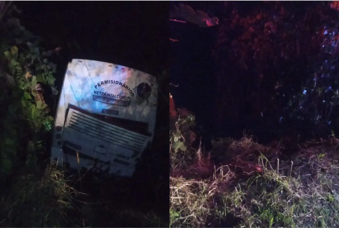 Autobús cae a barranca en Teocelo; reportan 15 pasajeros lesionados