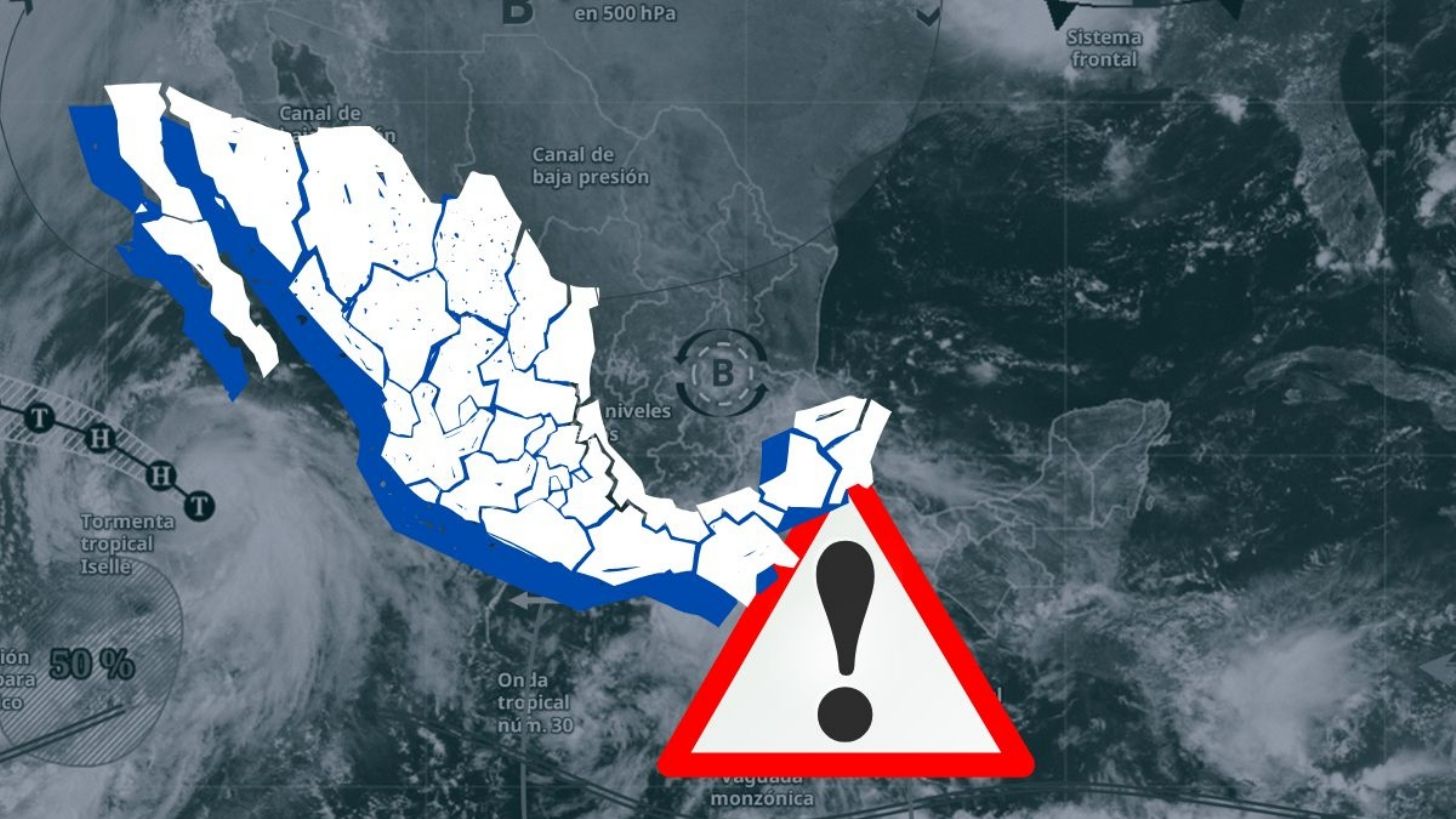 ALERTAN por circulación ciclónica y ondas tropicales: afectarán con lluvias a más de 25 estados esta semana