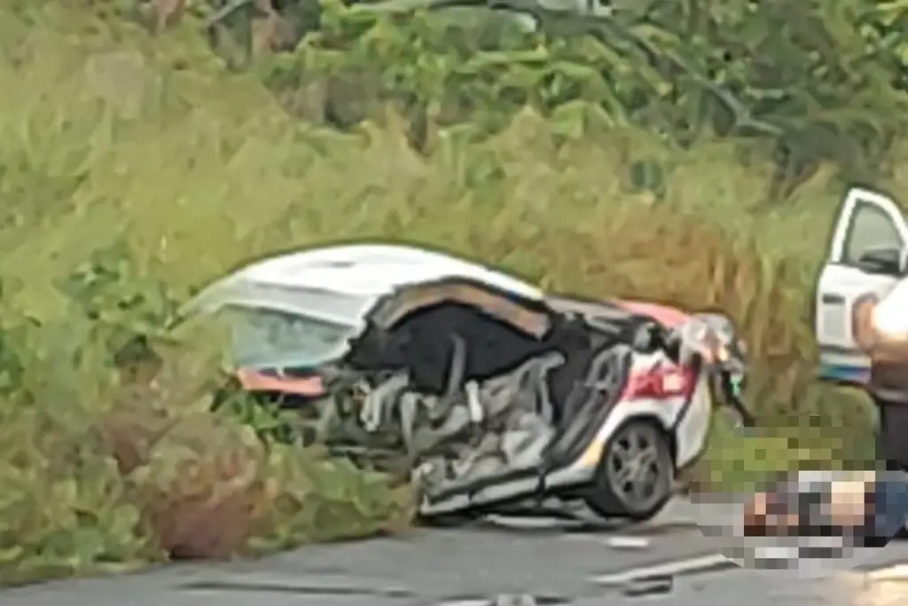 Aparatoso accidente deja taxista muerto en carretera Alvarado–Paso del Toro