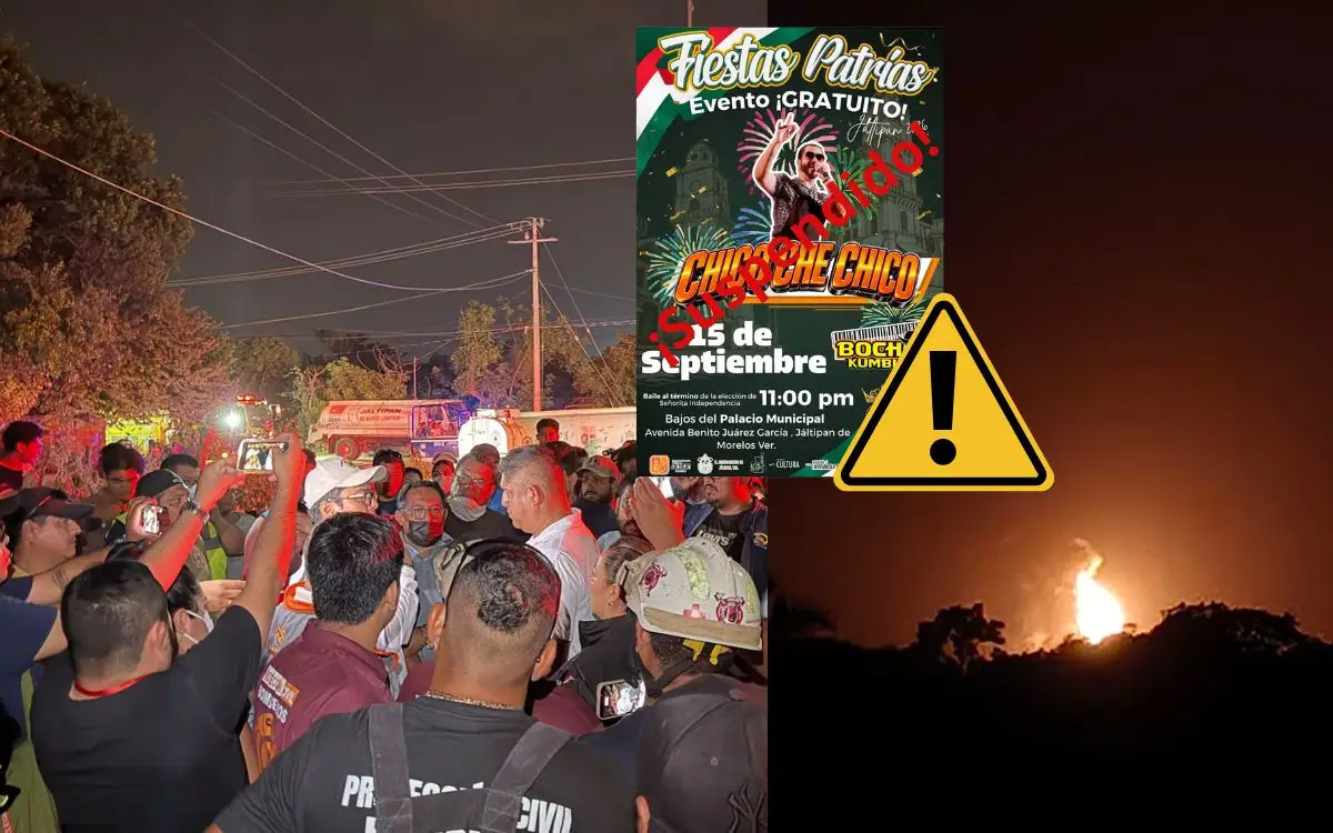 Incendio en Jáltipan durará días; cancelan festejos patrios
