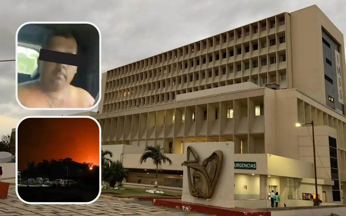 Trasladan al IMSS 14 Veracruz a hombre con quemaduras tras explosión en Jáltipan