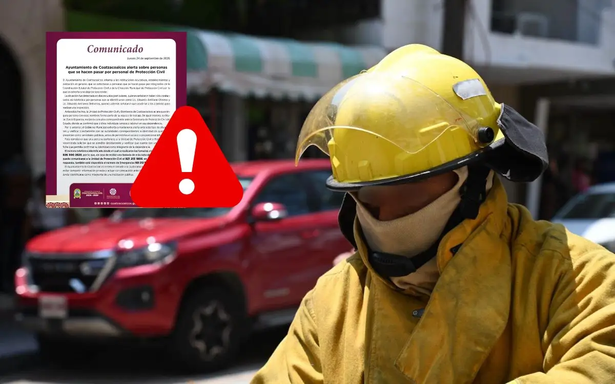 Alertan por falso personal de Protección Civil Coatzacoalcos; querían visitar escuelas