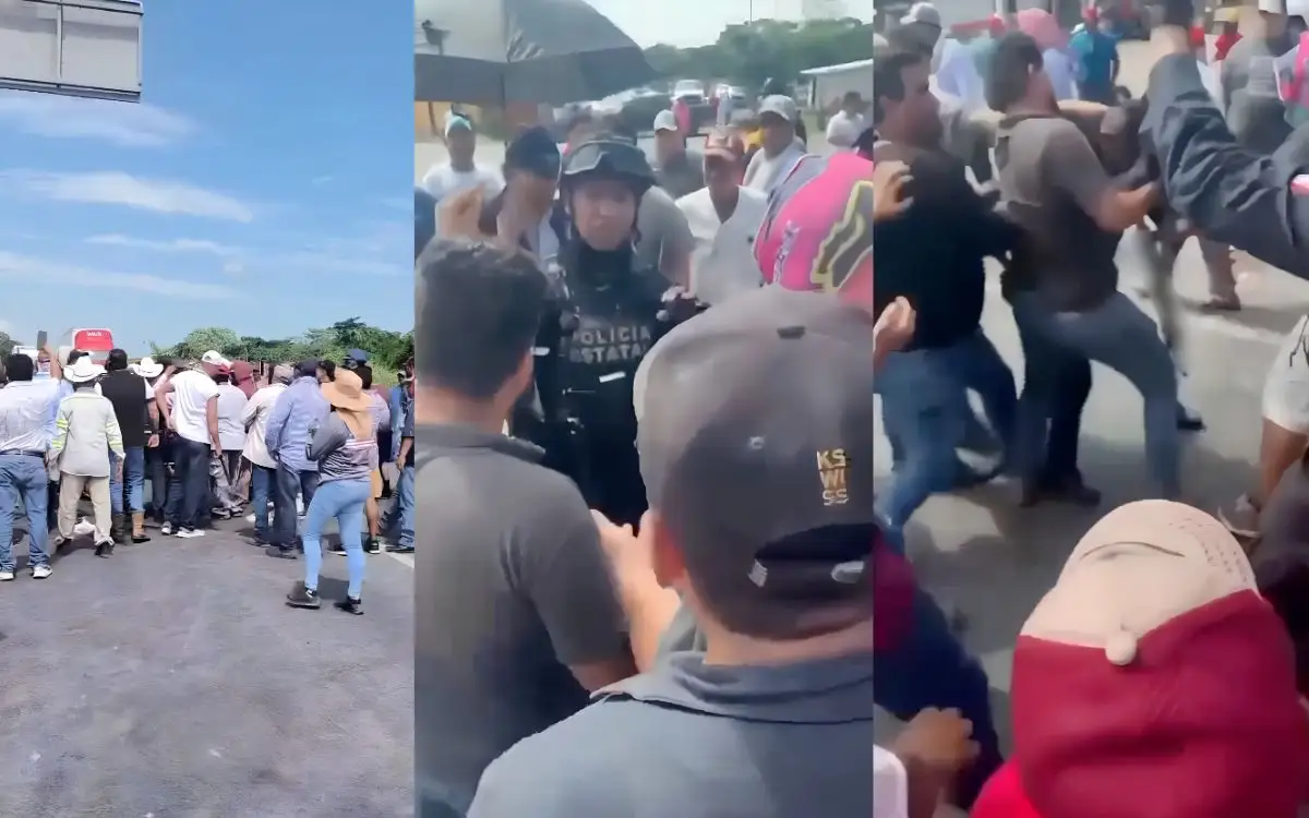 Bloquean la Tinajas-Cosamaloapan y acusan extorsiones de la Policía Estatal
