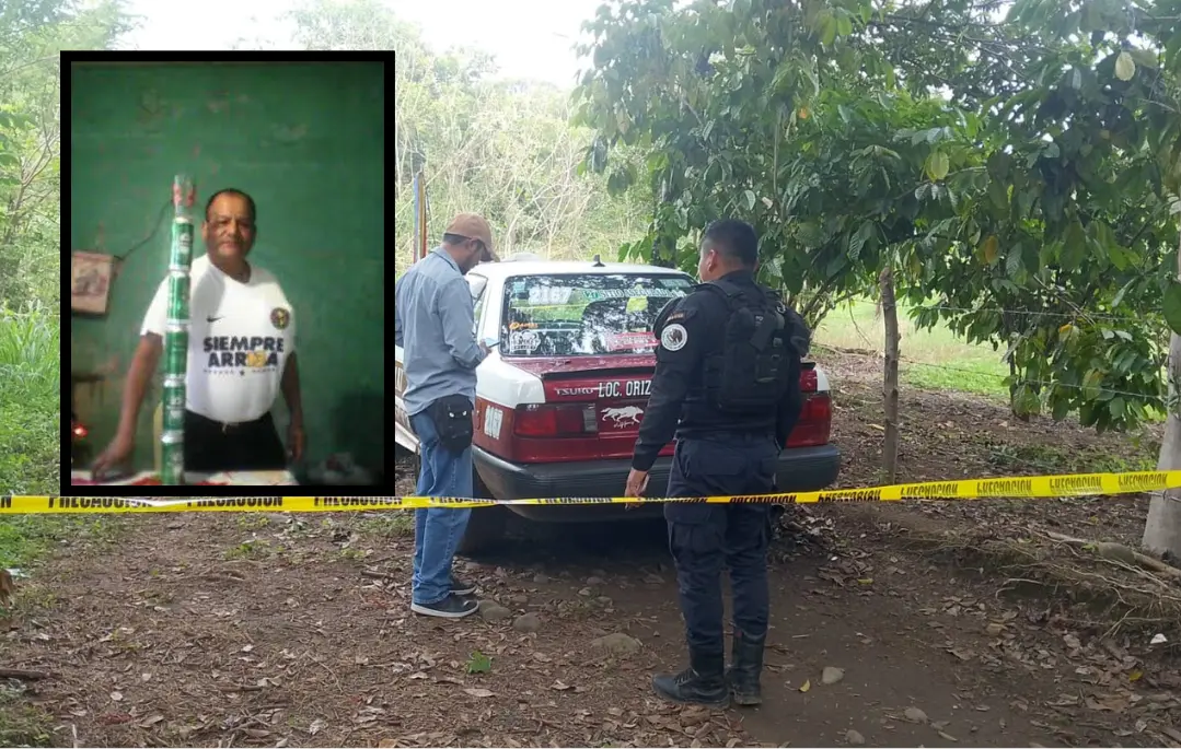 Identifican a “El Caracol”, taxista asesinado en Amatlán