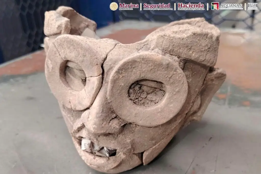 Aseguran monumentos arqueológicos de Veracruz en Aeropuerto de CDMX