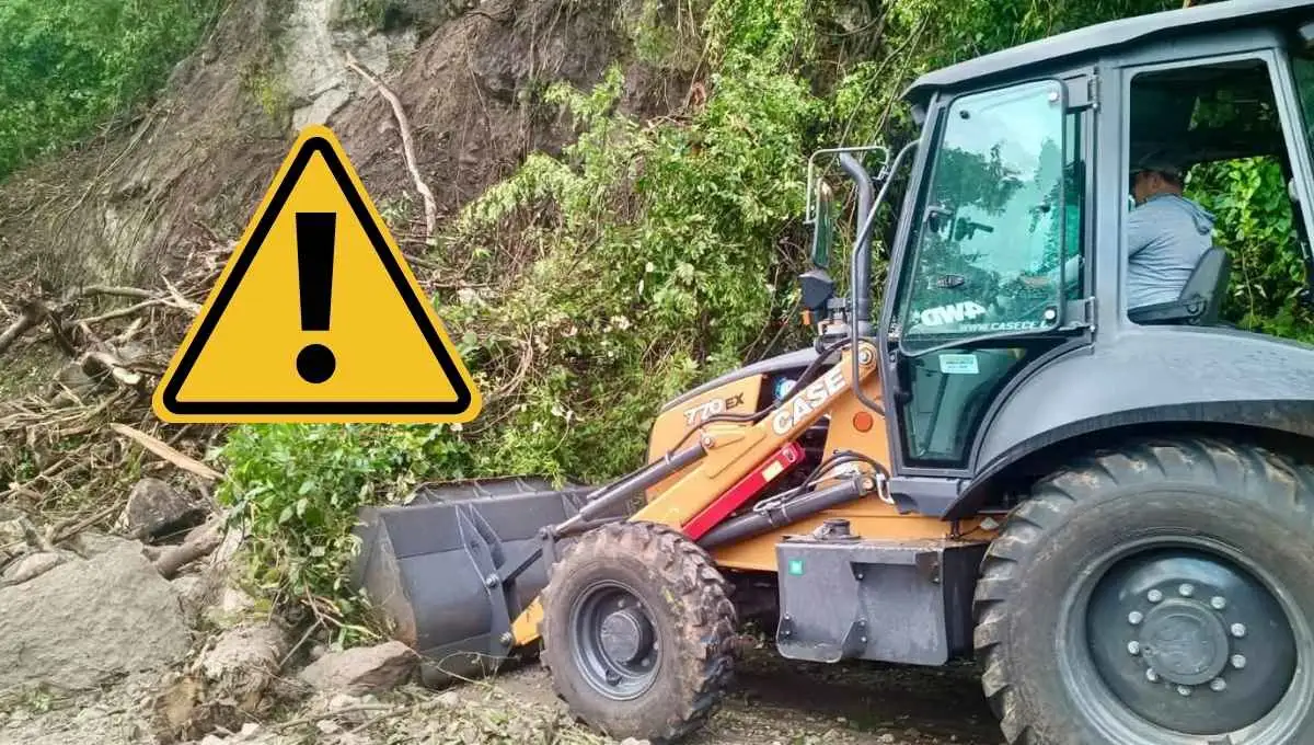 Sin paso en carretera Totutla–Xalapa tras derrumbe hoy 7 de octubre