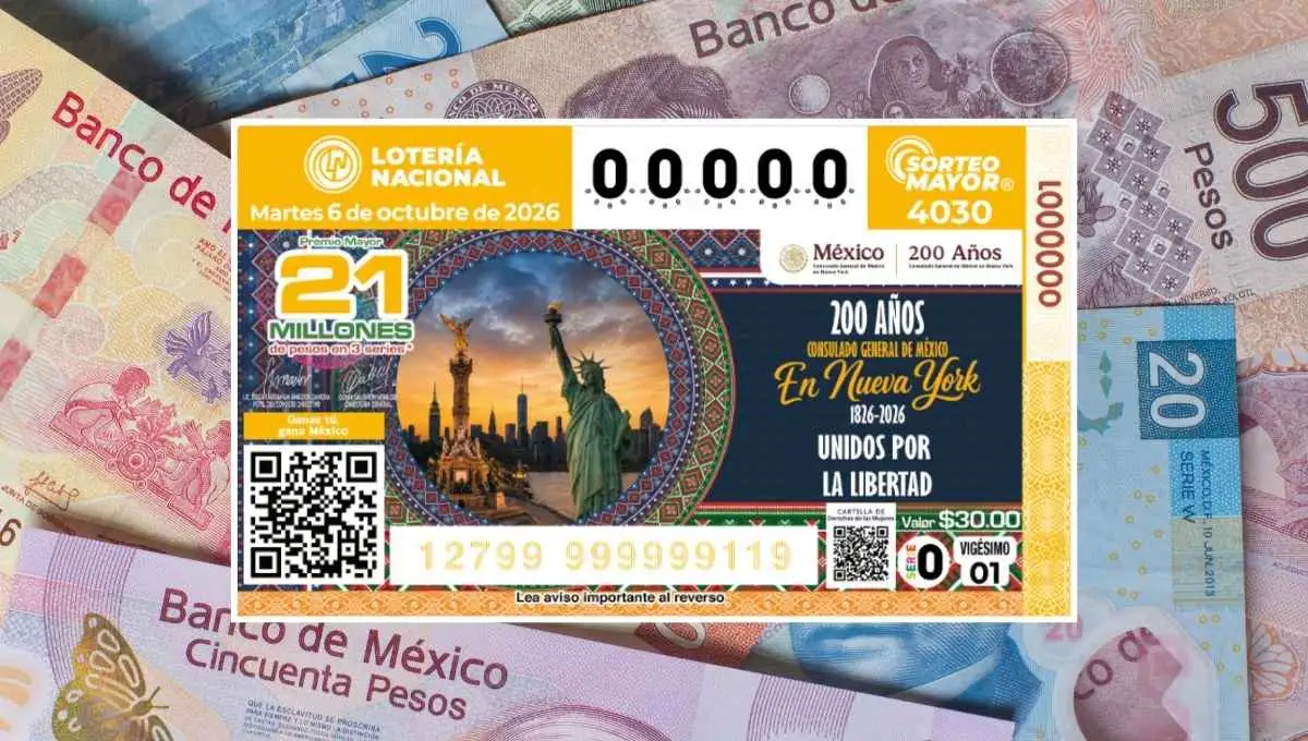 Cae premio de 850 mil pesos de la Lotería Nacional en este municipio de Veracruz; el primero del mes