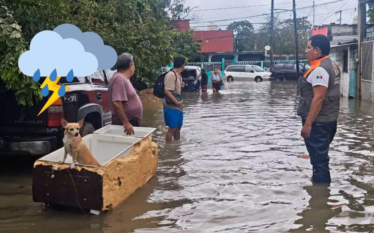 Estos son los 6 municipios de Veracruz que tuvieron más lluvia por el frente frío 2