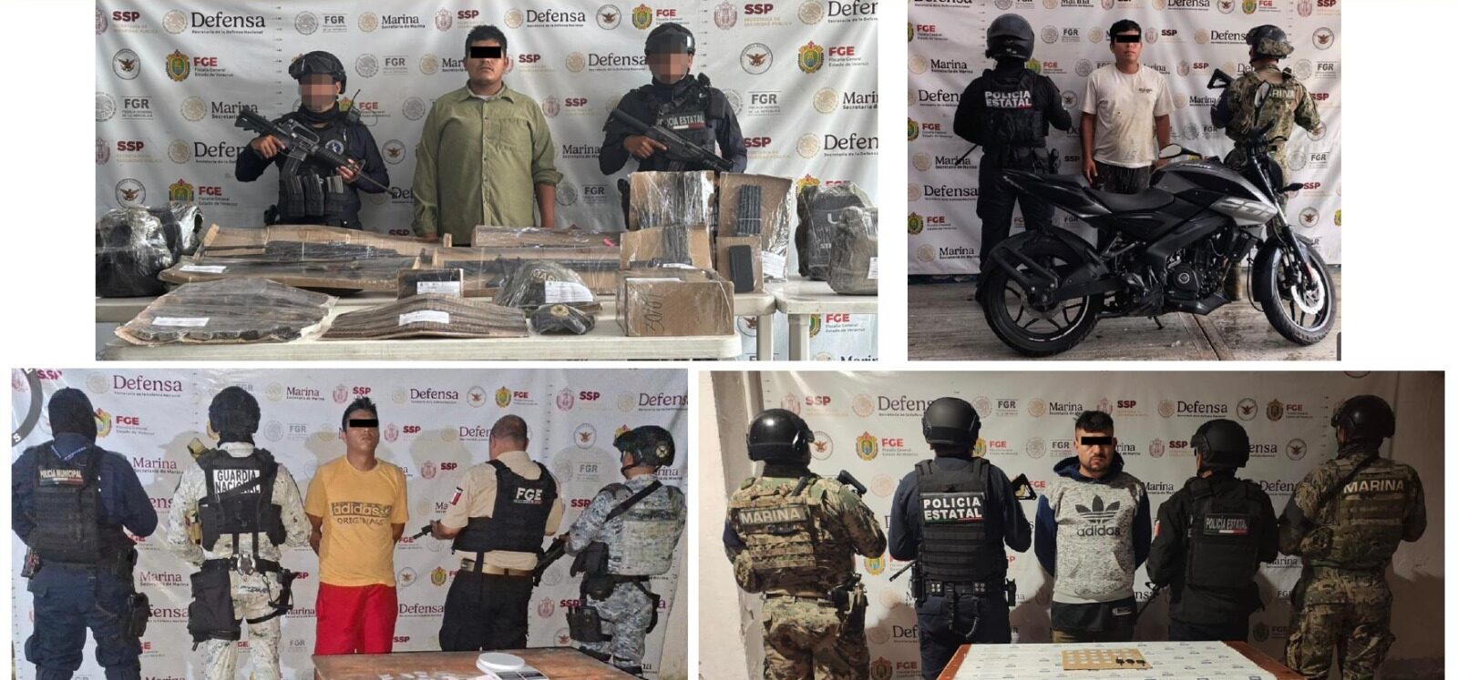 Detienen a 11 personas y aseguran casi 100 dosis de presunta droga en Veracruz