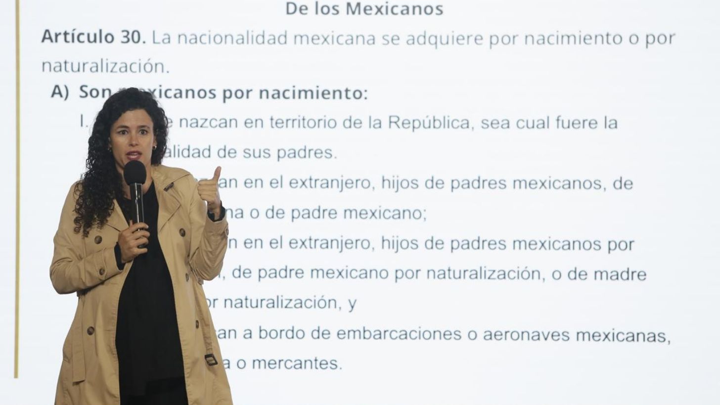 Nacionalidad Única aplica hasta 2028, explica Luisa María Alcalde