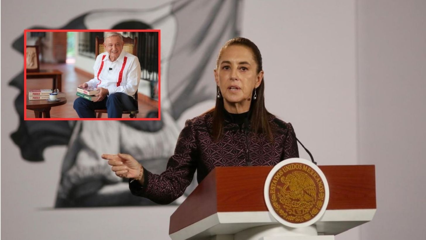 Sheinbaum evita polémica por libro de López Obrador