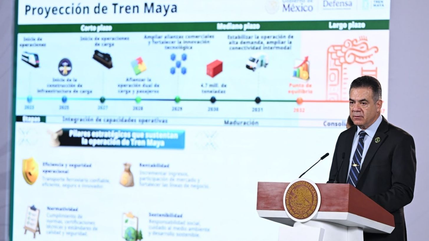 Hasta el año 2032 el Tren Maya alcanzará punto de equilibrio, informan en la Mañanera