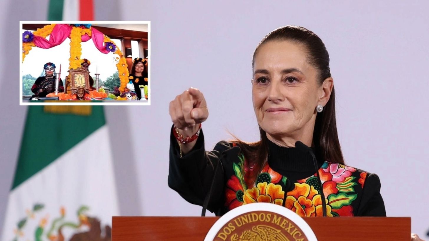 Sheinbaum enlaza La Mañanera con mexicanos en Texas para celebrar el Día de Muertos