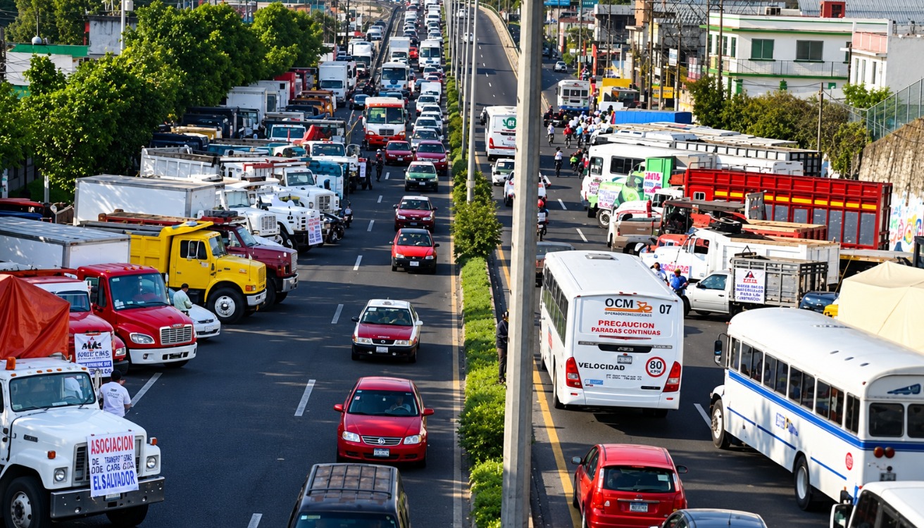 Transportistas de Veracruz se suman a paro nacional indefinido este lunes 26 de octubre
